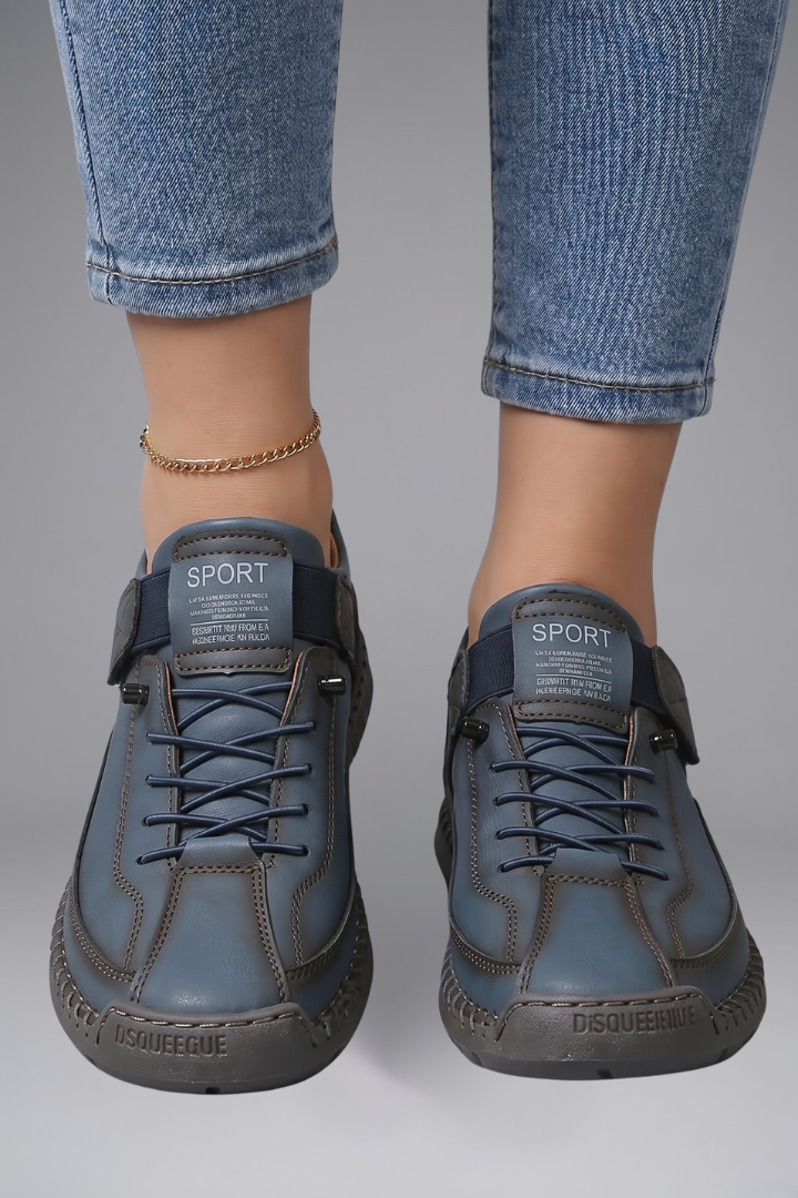 Newport Leather Slip-On Sneakers with Elastic Panels