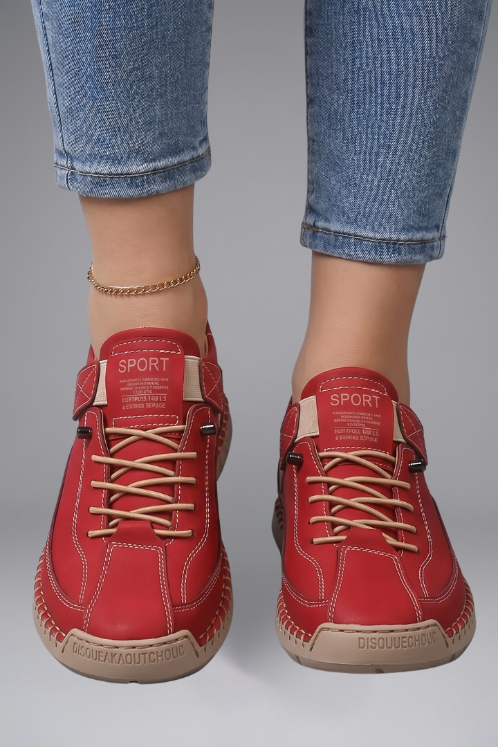 Newport Leather Slip-On Sneakers with Elastic Panels