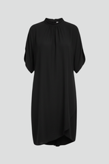 Brooklyn Mock Neck Mini Dress with Slit Sleeves