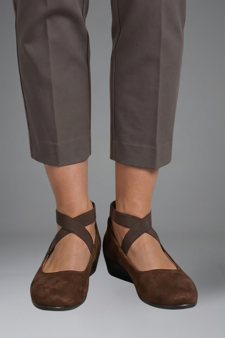 Monterey Crisscross Strap Orthopedic Flats for Women