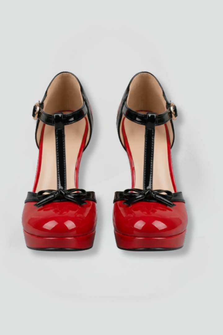 Tribeca Orthopedic T-Strap Platform Heels for Women