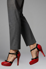 Tribeca Orthopedic T-Strap Platform Heels for Women