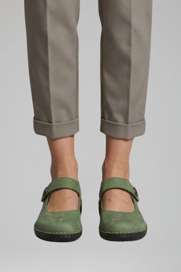 Napa Orthopedic Mary Jane Flats with Strap Closure