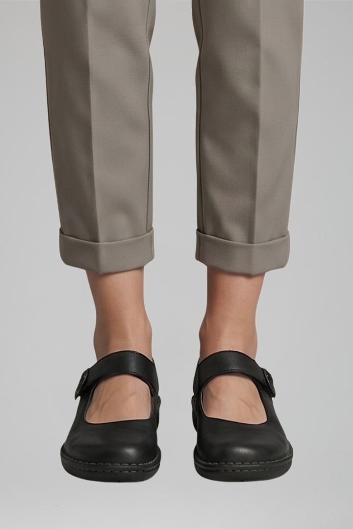 Napa Orthopedic Mary Jane Flats with Strap Closure