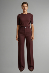 Portland High-Waisted Straight Leg Pull-On Pants