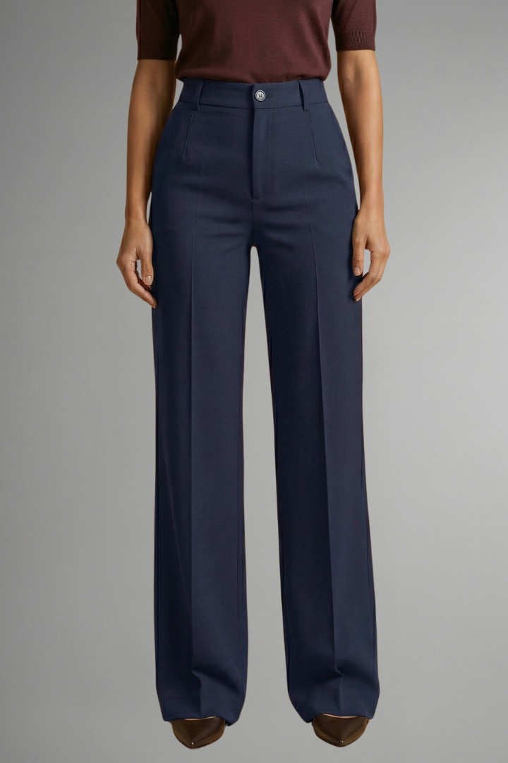 Portland High-Waisted Straight Leg Pull-On Pants