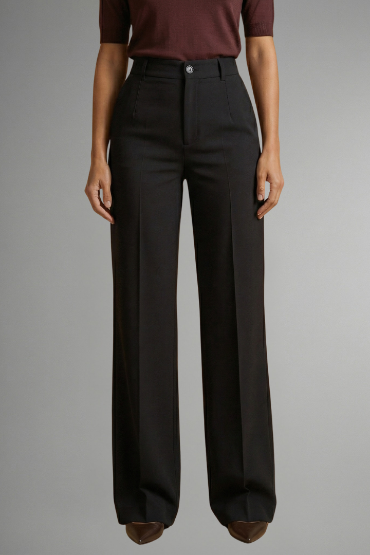 Portland High-Waisted Straight Leg Pull-On Pants