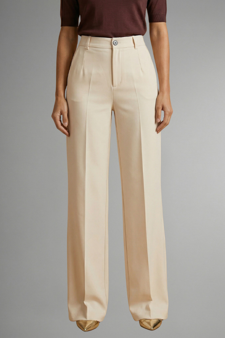 Portland High-Waisted Straight Leg Pull-On Pants