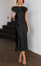 Porto Minimalist Midi Slip Dress
