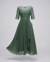 Meadow Embroidered Tiered Midi Dress with 3/4 Sleeves