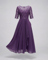 Meadow Embroidered Tiered Midi Dress with 3/4 Sleeves