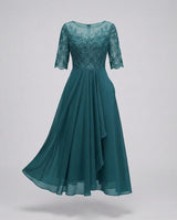 Meadow Embroidered Tiered Midi Dress with 3/4 Sleeves