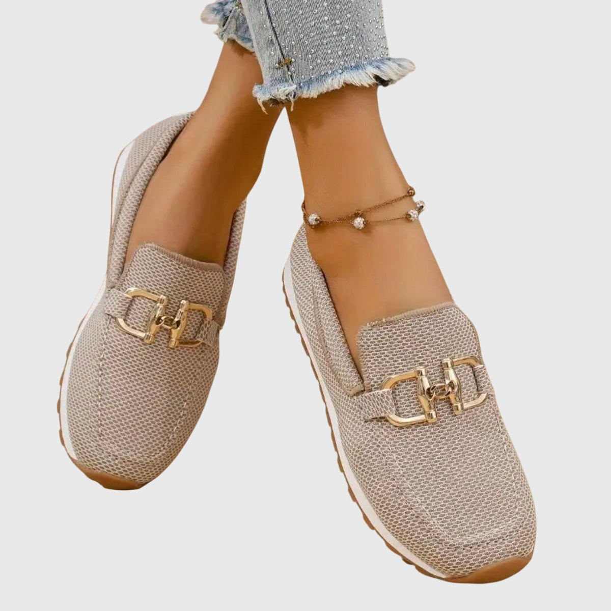 Harbor Breathable Mesh Slip-On Sneakers with Gum Sole