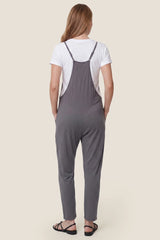 Sierra Relaxed Maternity Jumpsuit with Adjustable Straps and Pockets