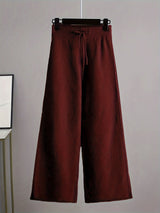 Stowe Ribbed Knit Sweater and Wide-Leg Pant Set