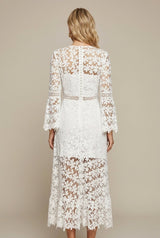 Lisbon Bay Guipure Lace V-Neck Sheath Dress