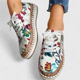 Encinitas Floral Slip-On Orthopedic Sneakers with Pull Tab