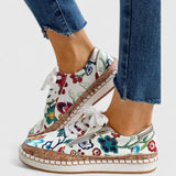 Encinitas Floral Slip-On Orthopedic Sneakers with Pull Tab