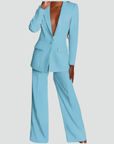Coronado Tailored Two-Piece Blazer and Pants Suit
