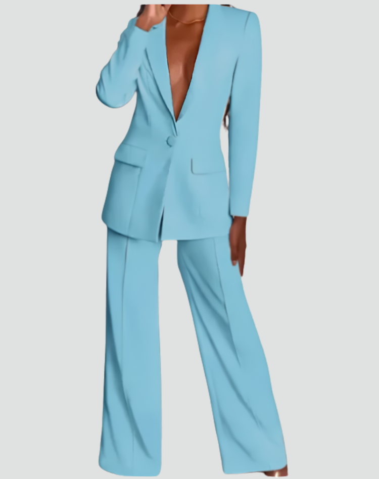 Coronado Tailored Two-Piece Blazer and Pants Suit