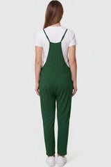 Sierra Relaxed Maternity Jumpsuit with Adjustable Straps and Pockets