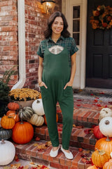 Sierra Relaxed Maternity Jumpsuit with Adjustable Straps and Pockets