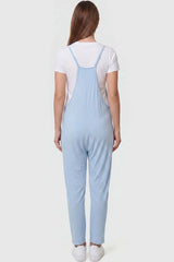 Sierra Relaxed Maternity Jumpsuit with Adjustable Straps and Pockets