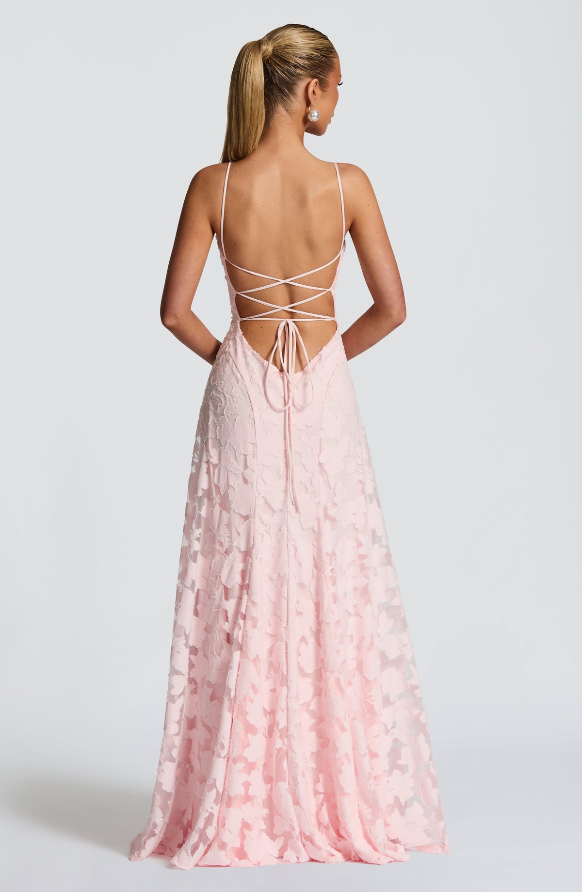 Douro Lace Overlay Corset Maxi Dress