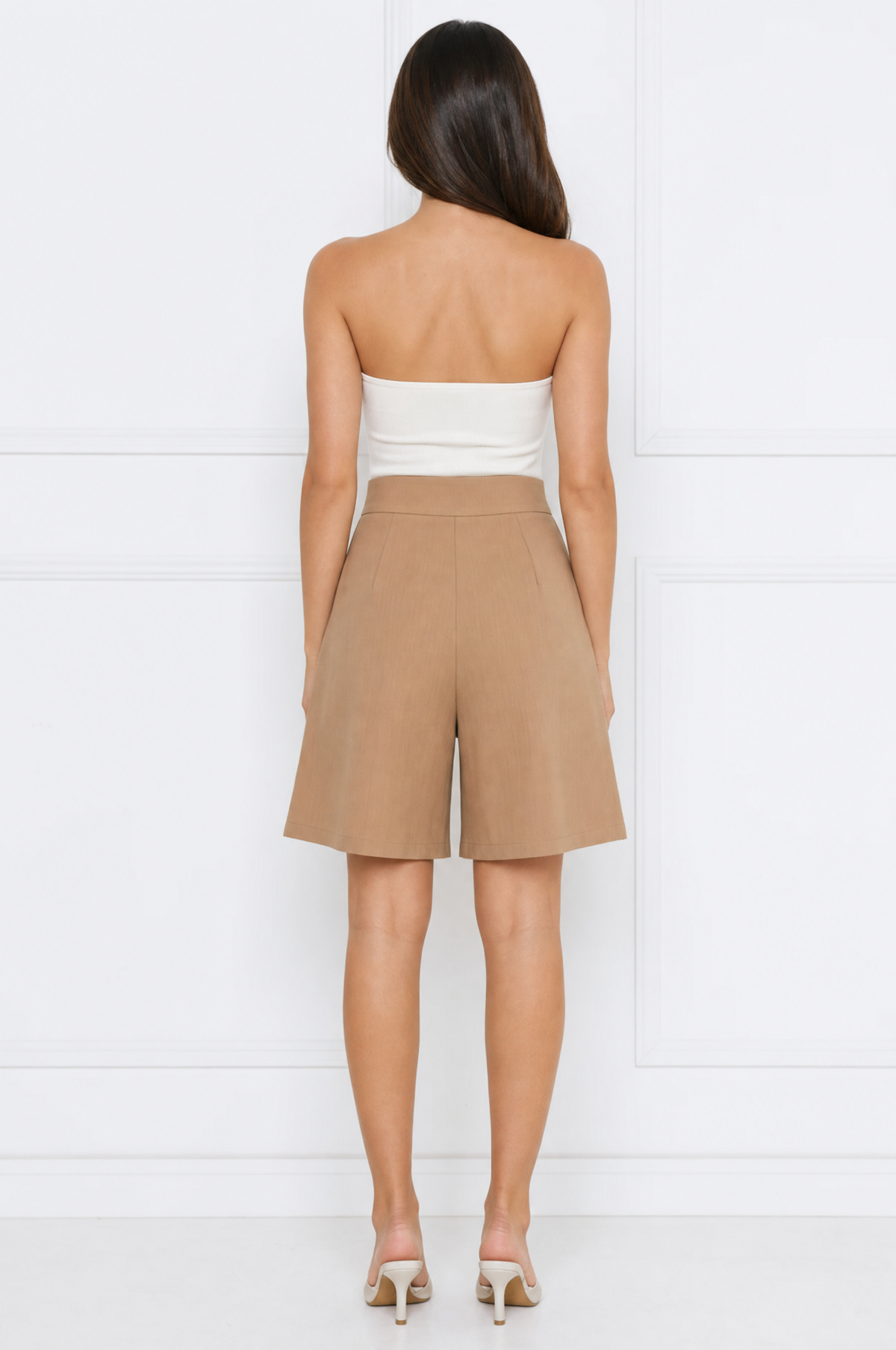 Mia chic high waist button shorts – product photo 3