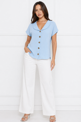 Mia elegant lightweight blouse with classic collar – product photo 5