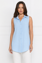 Mia elegant casual sleeveless tunic blouse – product photo 7