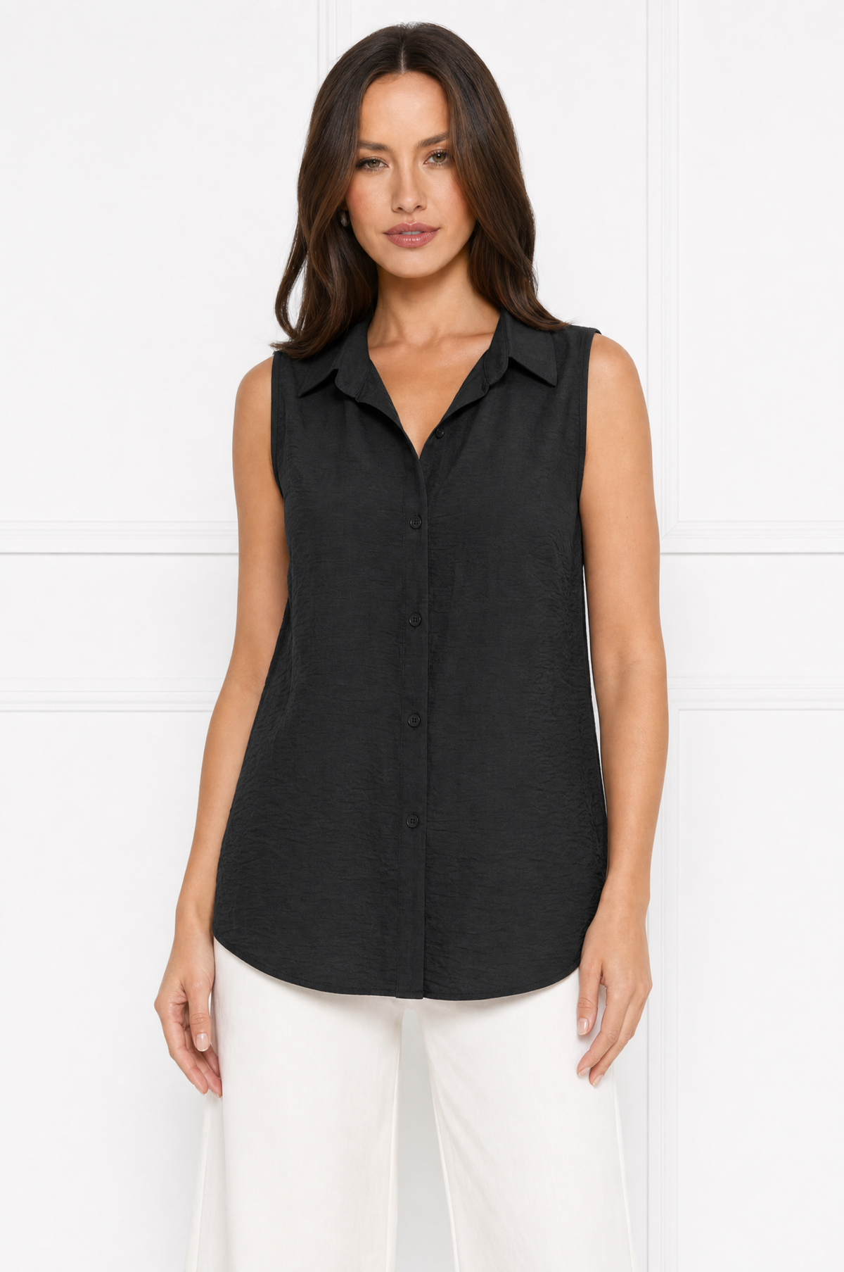 Mia elegant casual sleeveless tunic blouse – product photo 8