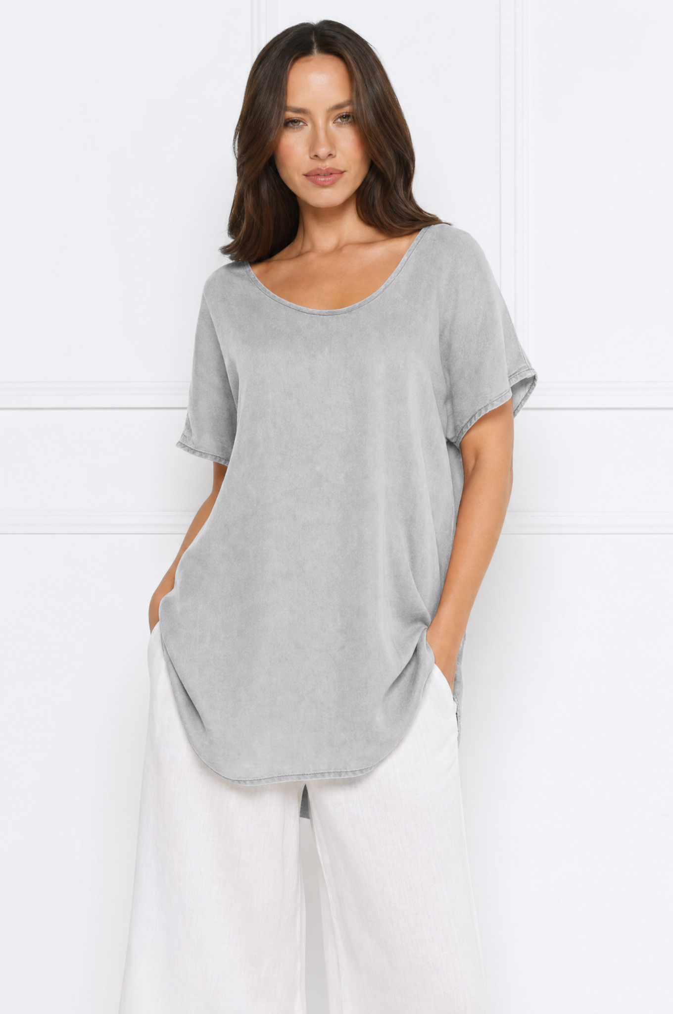 Ella loose-fit short sleeve blouse – product photo 5