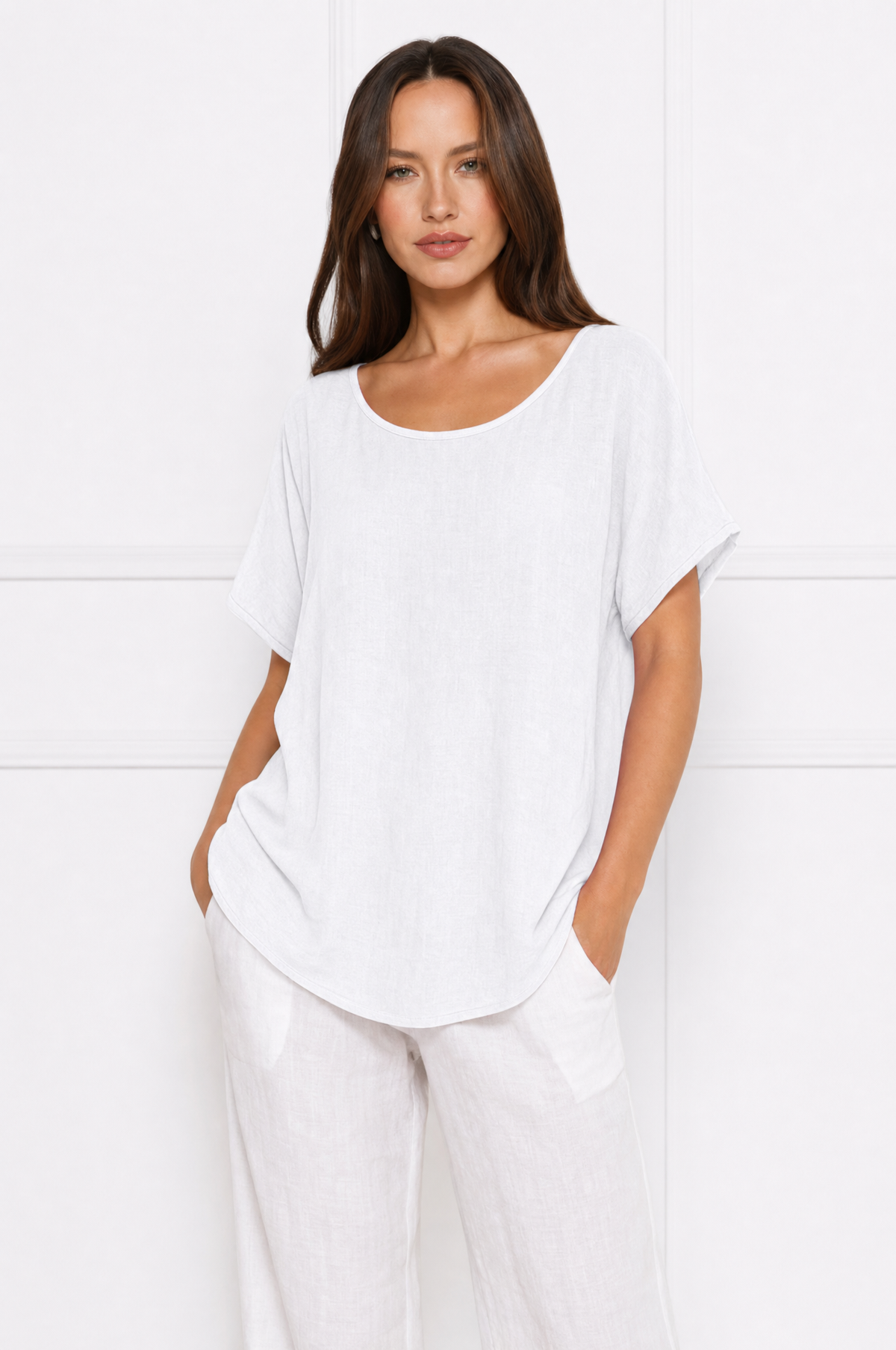 Ella loose-fit short sleeve blouse – product photo 6
