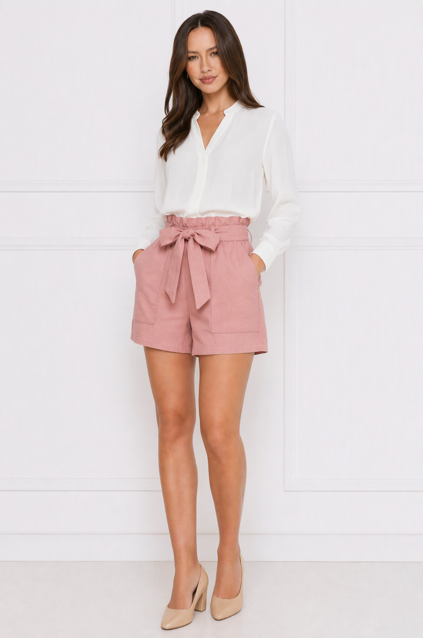 Mia relaxed high waist summer shorts – product photo 5