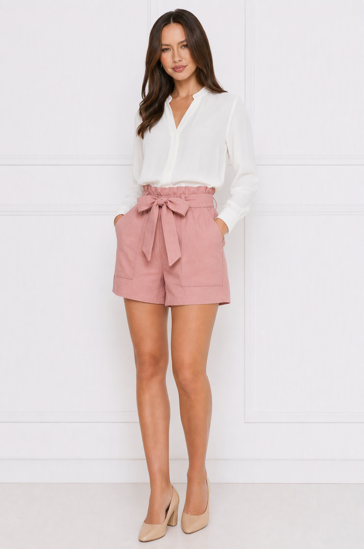 Mia relaxed high waist summer shorts – product photo 5