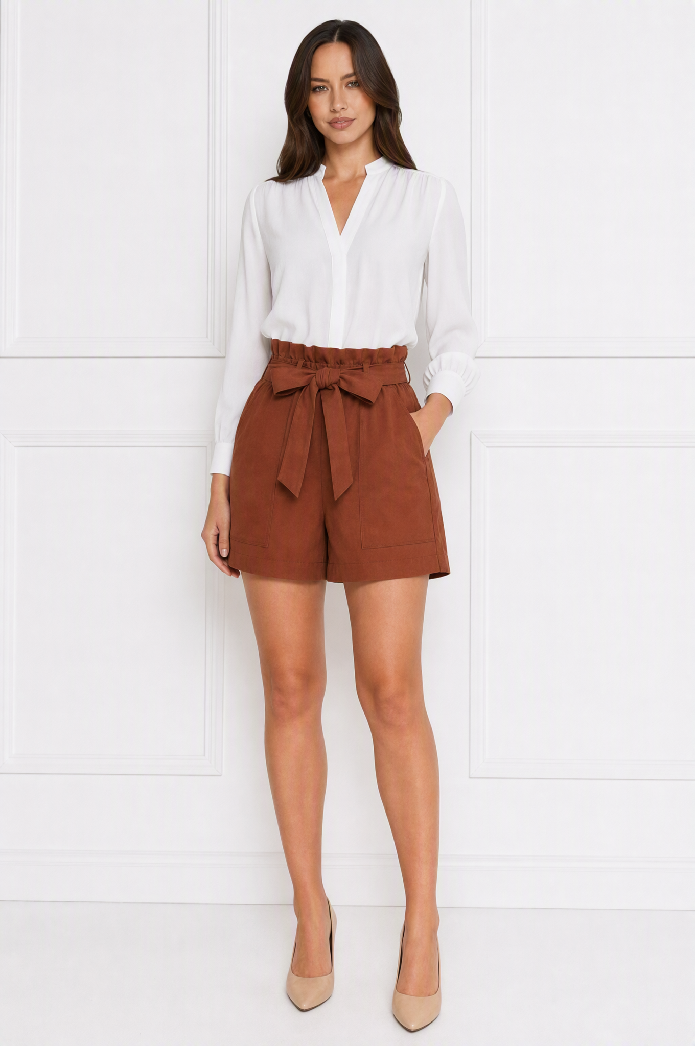Mia relaxed high waist summer shorts – product photo 10