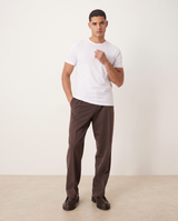 Ethan Classic Comfortable Men's T Shirt — White, full length