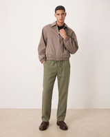 Ethan Lightweight Relaxed Casual Pants for Men — Green, full length