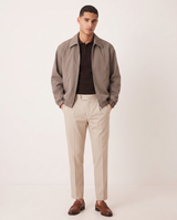Ethan | Classic Elegant Tailored Trousers — Beige, front