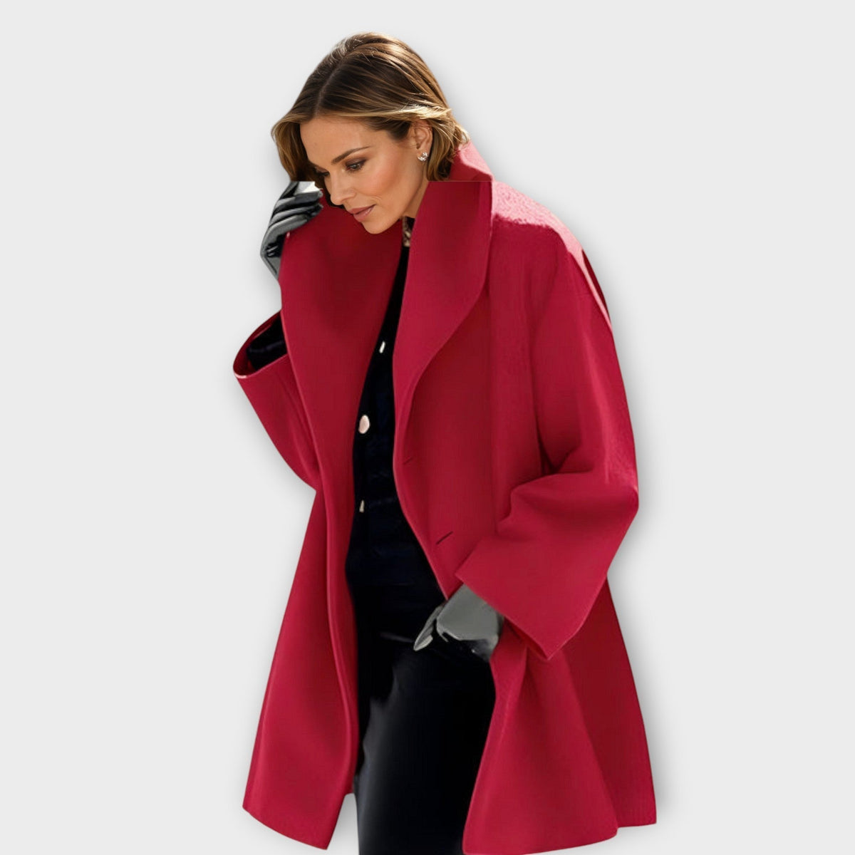 Toledo Tie-Front Button Trench Coat for Women