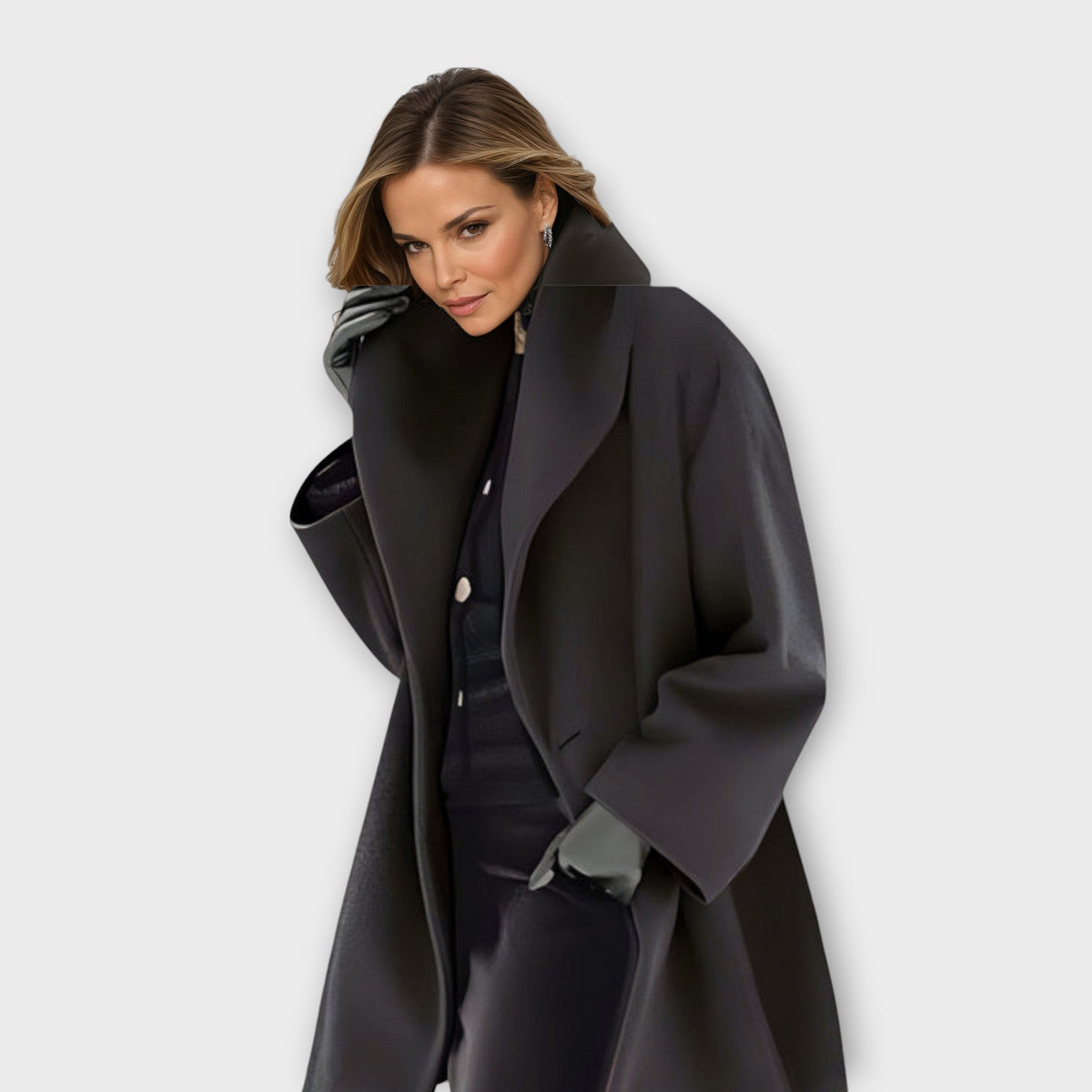Toledo Tie-Front Button Trench Coat for Women