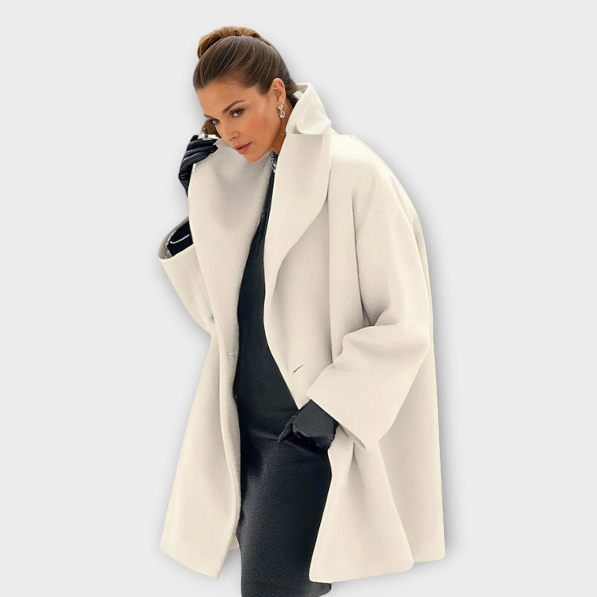 Toledo Tie-Front Button Trench Coat for Women