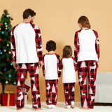 Matching Family Christmas Pajamas Plaid Reindeer Set for Adults