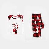 Matching Family Christmas Pajamas Plaid Reindeer Set for Adults