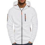 Men's Full-Zip Cotton Blend Hoodie with Zip Pockets