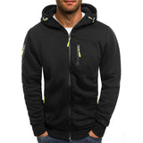 Men's Full-Zip Cotton Blend Hoodie with Zip Pockets