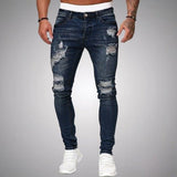 Men's Skinny Fit Distressed Ripped Jeans