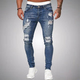 Men's Skinny Fit Distressed Ripped Jeans