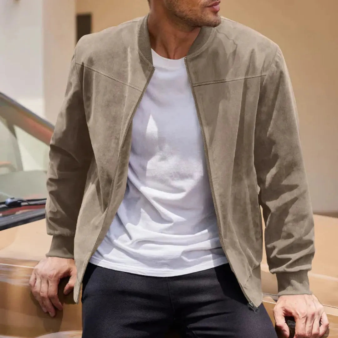 Innsbruck Men's Ribbed Collar Bomber Jacket
